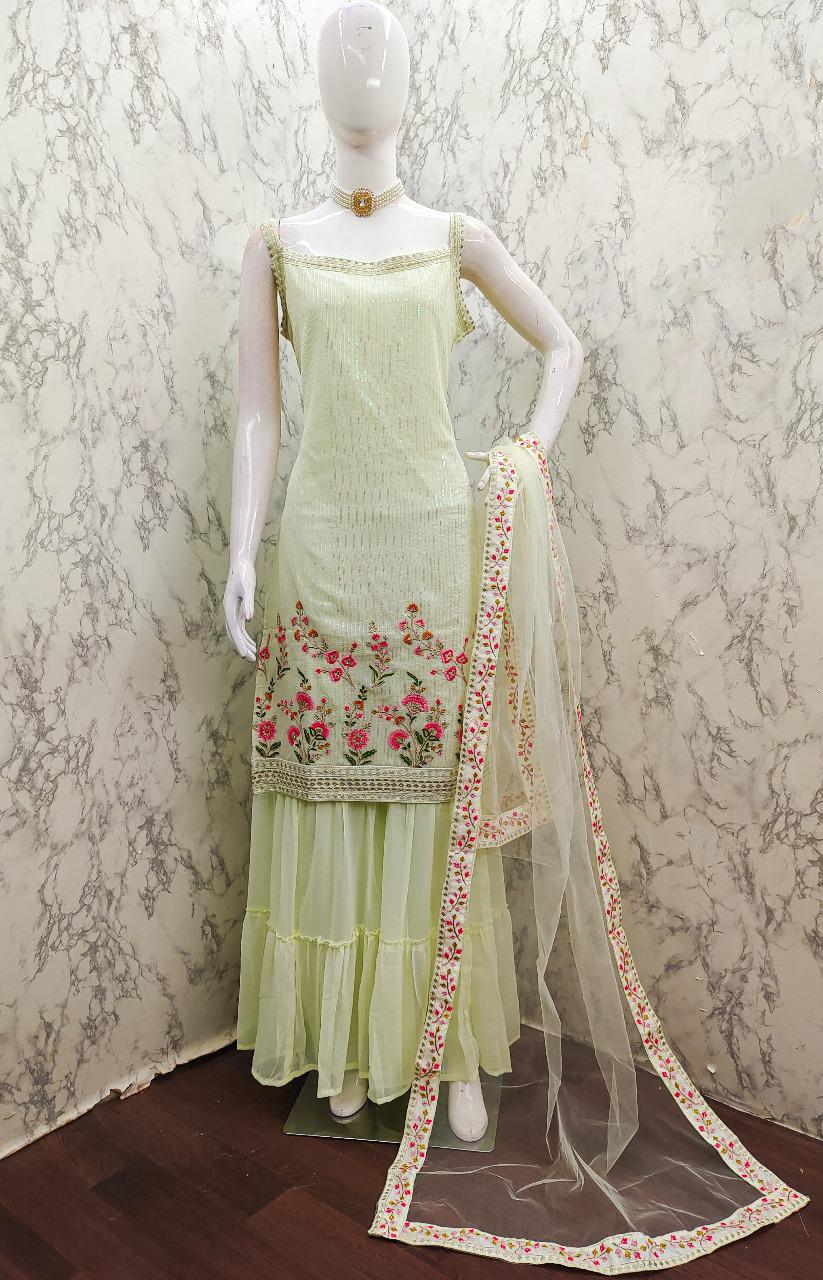 Tt 001 A to D Georgette Readymade Suits Wholesale Shop In Surat